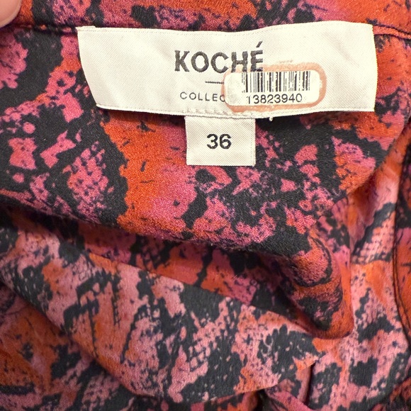 Koché Red and Black Patterned Top - Picture 7 of 8